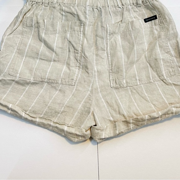 ANTHROPOLOGIE — SANCTUARY THE ISLAND SHORTS IN HAMPTON STRIPE, CREAM/WHITE LINEN - Picture 12 of 12